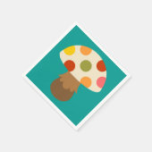 Cute colorful paddenstoelen luiers servet (Hoek)