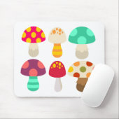 Cute colorful paddenstoelen muismat (Met muis)