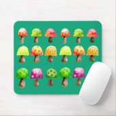 Cute colorful paddenstoelen muismat (Met muis)