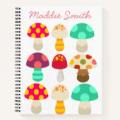 Cute colorful paddenstoelen notitieboek (Voorkant)