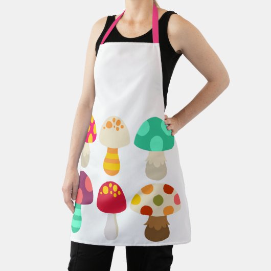 Cute colorful paddenstoelen schort (Insitu)