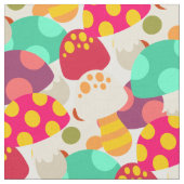 Cute colorful paddenstoelen stof (Close Up)