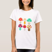 Cute colorful paddenstoelen t-shirt (Voorkant)