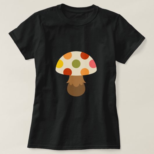 Cute colorful paddenstoelen T-Shirt (Design voorkant)