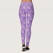 Cute colorful paisley pattern paper plate leggings (Achterkant)
