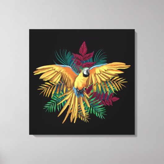 Cute colorful Parrot Design Canvas Afdruk (Voorkant)