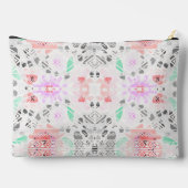 Cute colorful pastel floral aztec etui (Achterkant)
