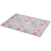 Cute colorful pastel floral aztec snijplank (Hoek)