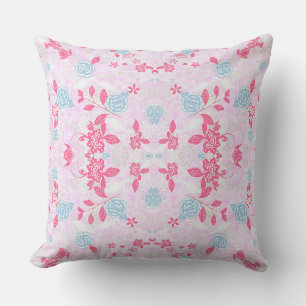 Cute colorful pastel florale patroon kussen