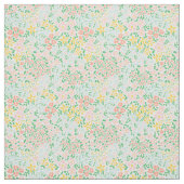 Cute Colorful Pastel Garden Flower Pattern Stof (Swatch)