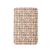 Cute Colorful Pattern Butterflies Bath Mat (Voorkant Verticaal)
