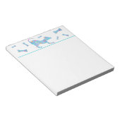 Cute Colorful Playful Dog Notepad Notitieblok (Schuin)