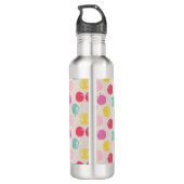Cute Colorful Polka Dot Pattern Waterfles (Achterkant)