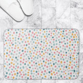 Cute Colorful Polka Dot Spot Pattern Badmat