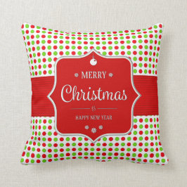 Cute Colorful Polka Dots kerst Kussen