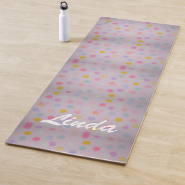Cute Colorful Polka Dots Yogamat