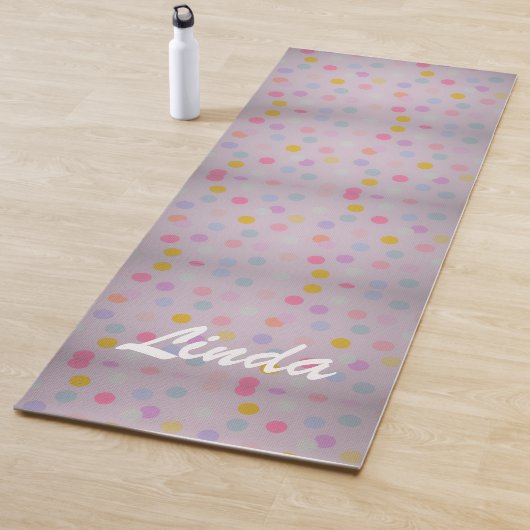 Cute Colorful Polka Dots Yogamat (In situ)