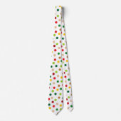 Cute colorful polka stip Patroon stropdas (Voorkant)