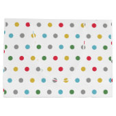 Cute colorful polka stips groot cadeauzakje (Achterkant)