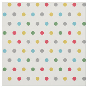 Cute colorful polka stips stof