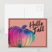 Cute Colorful Pumpkin Briefkaart (Voorkant / Achterkant)