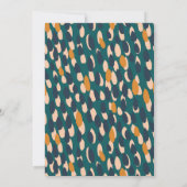 Cute Colorful Pumpkin Kisses Foliage Thanksgiving Kaart (Achterkant)