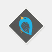 Cute colorful quirky bird napkins servet (Hoek)