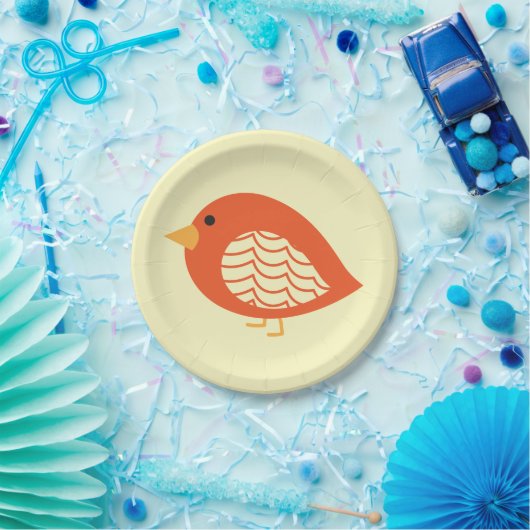 Cute colorful quirky bird paper bord (Feest)