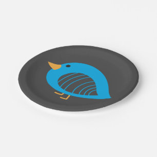 Cute colorful quirky bird paper bord