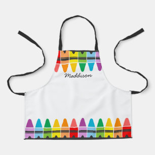 Cute Colorful Rainbow Crayons Personeelsgericht Ki Schort