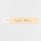 Cute Colorful Rainbow Custom Tow Names Labels (Design 2)