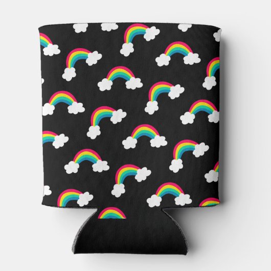 Cute Colorful Rainbows Patroon Blikjeskoeler (Achterkant)