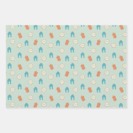 Cute Colorful Ramadan Eid Mubarak Fun Eid Inpakpapier Vel