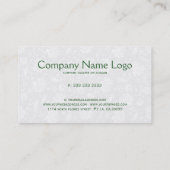 Cute Colorful Retro Floral Elephant Visitekaartje (Achterkant)