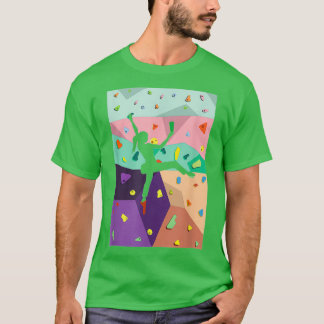 Cute Colorful Rock die Bouldering Wall beklimt T-shirt