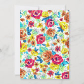 Cute colorful  rozen graduation party kaart (Achterkant)