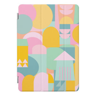 Cute Colorful Scandinavian Geometric Shape Collage iPad Pro Cover