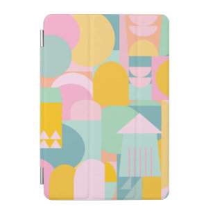 Cute Colorful Scandinavian Geometric Shape Collage iPad Mini Cover