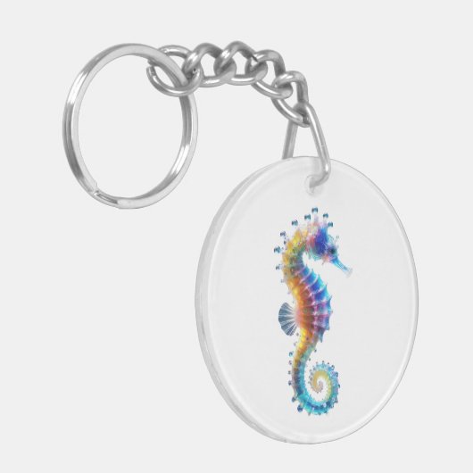 Cute Colorful Seahorses Sleutelhanger (Voorkant Links)