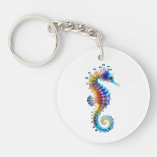 Cute Colorful Seahorses Sleutelhanger