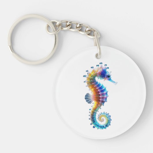 Cute Colorful Seahorses Sleutelhanger (Voorkant)