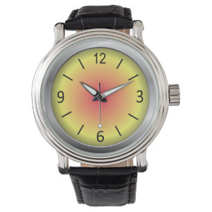 Cute & Colorful Shaded Horloge