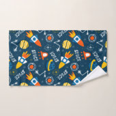 Cute Colorful Space Adventtern Bad Handdoek (Handdoek)