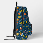 Cute Colorful Space Adventtern Bedrukte Rugzak (Links)