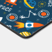 Cute Colorful Space Adventtern Bureaumat (Hoek)
