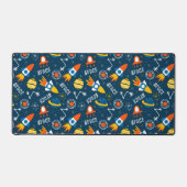 Cute Colorful Space Adventtern Bureaumat (Voorkant)