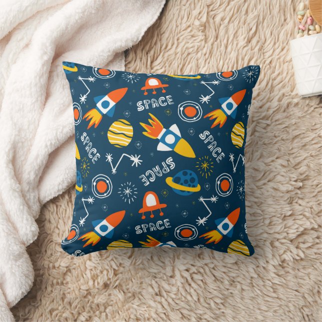 Cute Colorful Space Adventtern Kussen (Deken)