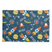 Cute Colorful Space Adventtern Kussensloop (Achterkant)