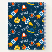 Cute Colorful Space Adventtern Notitieboek (Achterkant)