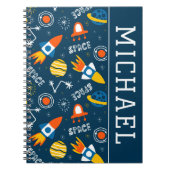 Cute Colorful Space Adventtern Notitieboek (Voorkant)